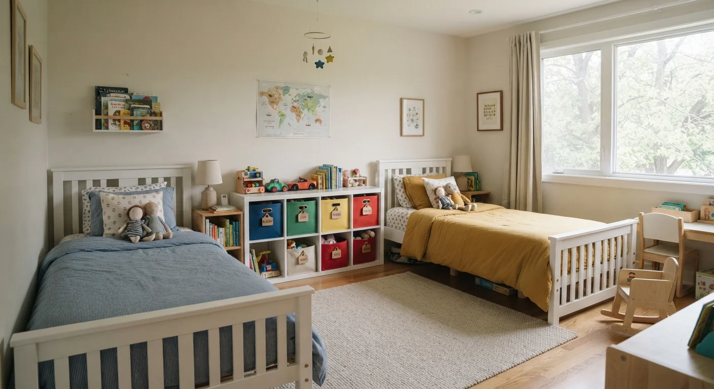 How to Organize a Shared Kids' Room Without Constant Tidying