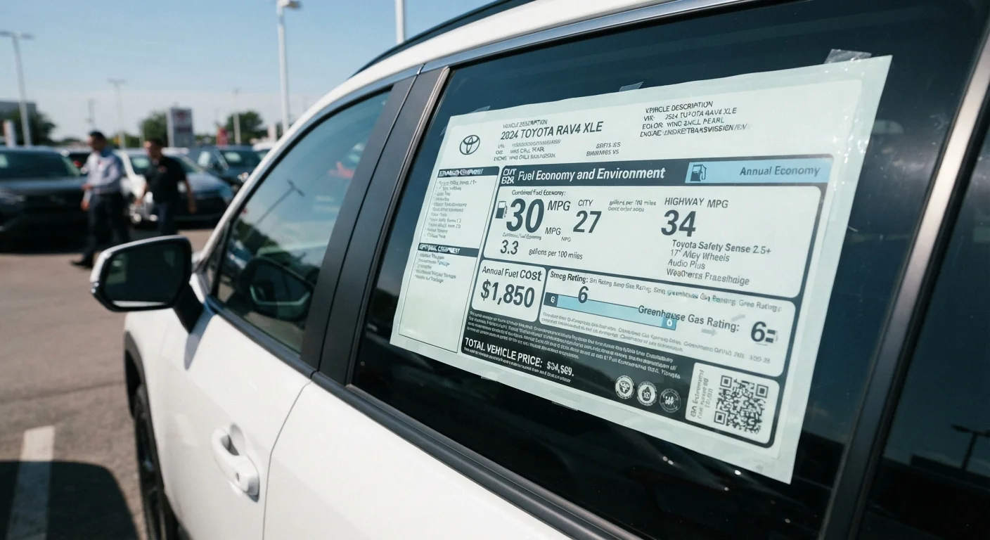 Reading a Window Sticker: Every Line on the Monroney Label Decoded