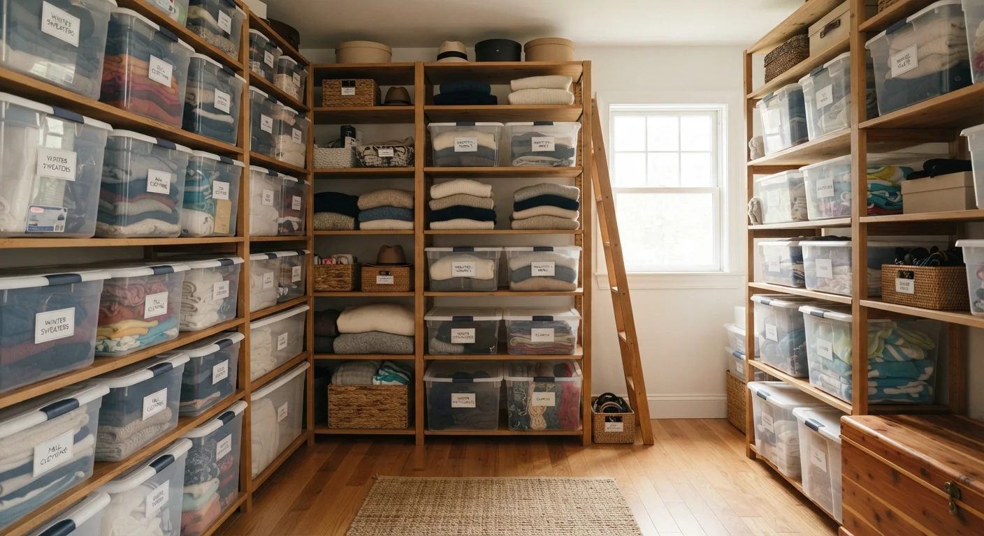Seasonal Storage: Rotating Clothing, Décor, and Gear Without the Chaos