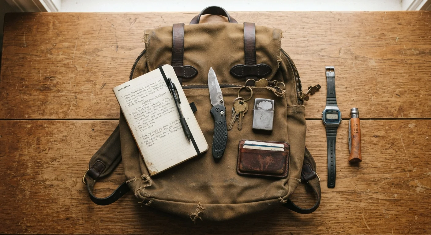 A durable, well-maintained everyday product resting on a clean wooden surface