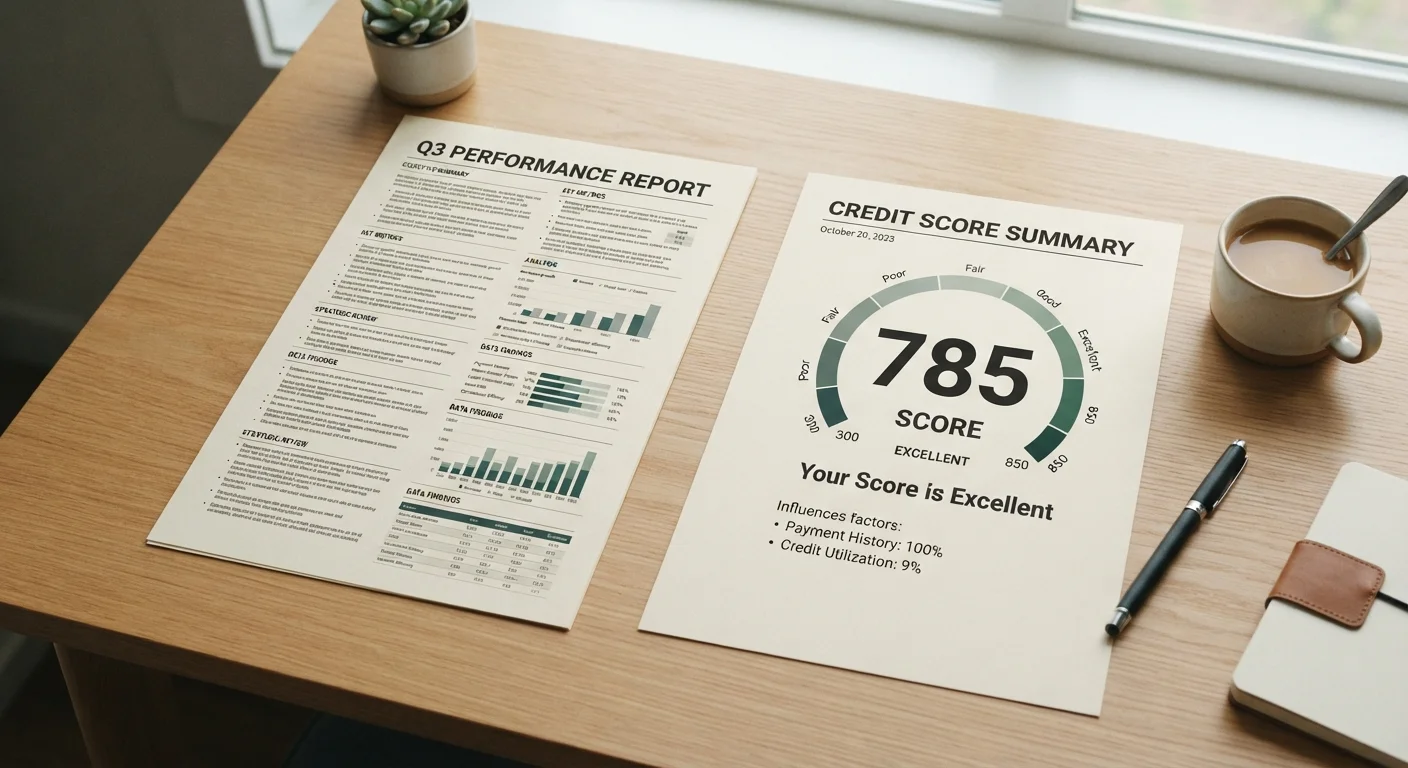 Your Credit Report and Your Credit Score Are Not the Same Thing